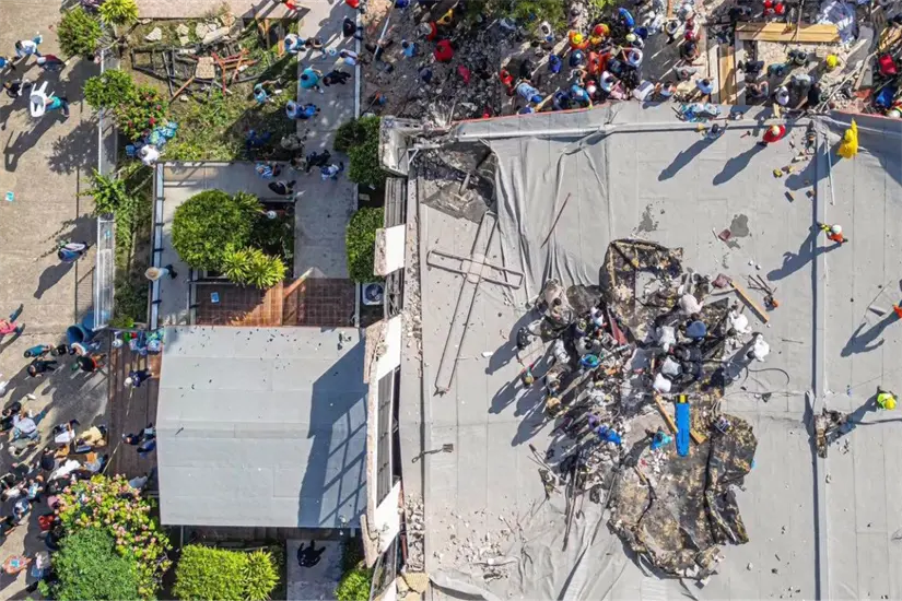 La tragedia en la parroquia de la Santa Cruz, en Ciudad MAdero, ocurrió el pasado 1° de octubre de 2023. Foto: Axel Hassel