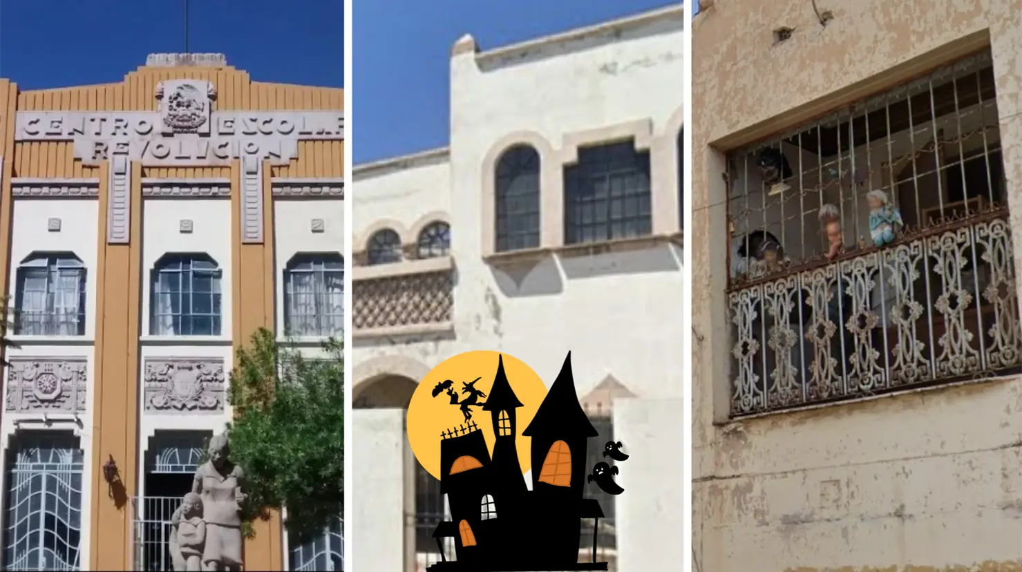 Personas dicen que estas casas se ven situaciones paranormales. Foto: Especial.