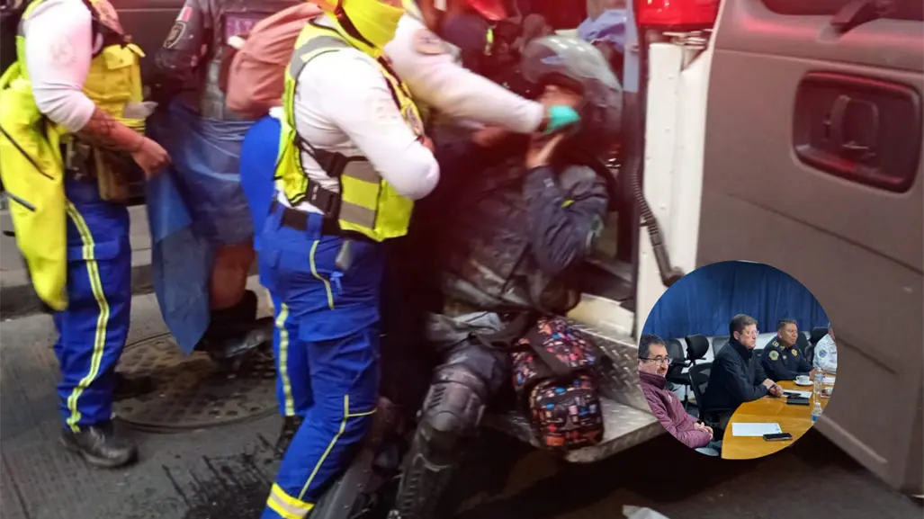 16 policías permanecen hospitalizados tras agresiones del Bloque Negro en marcha 2 de octubre CDMX