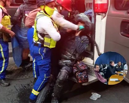 16 policías permanecen hospitalizados tras agresiones del Bloque Negro en marcha 2 de octubre CDMX
