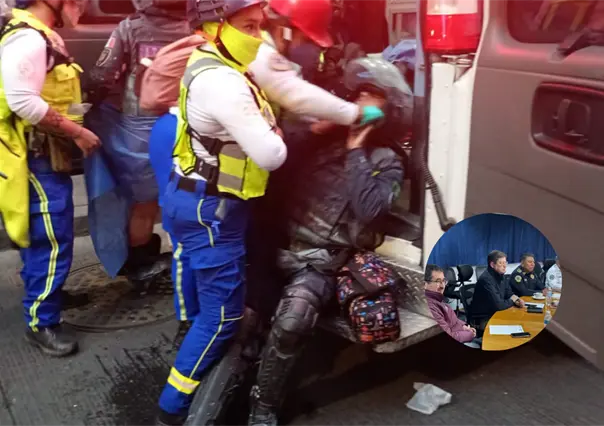 16 policías permanecen hospitalizados tras agresiones del Bloque Negro en marcha 2 de octubre CDMX