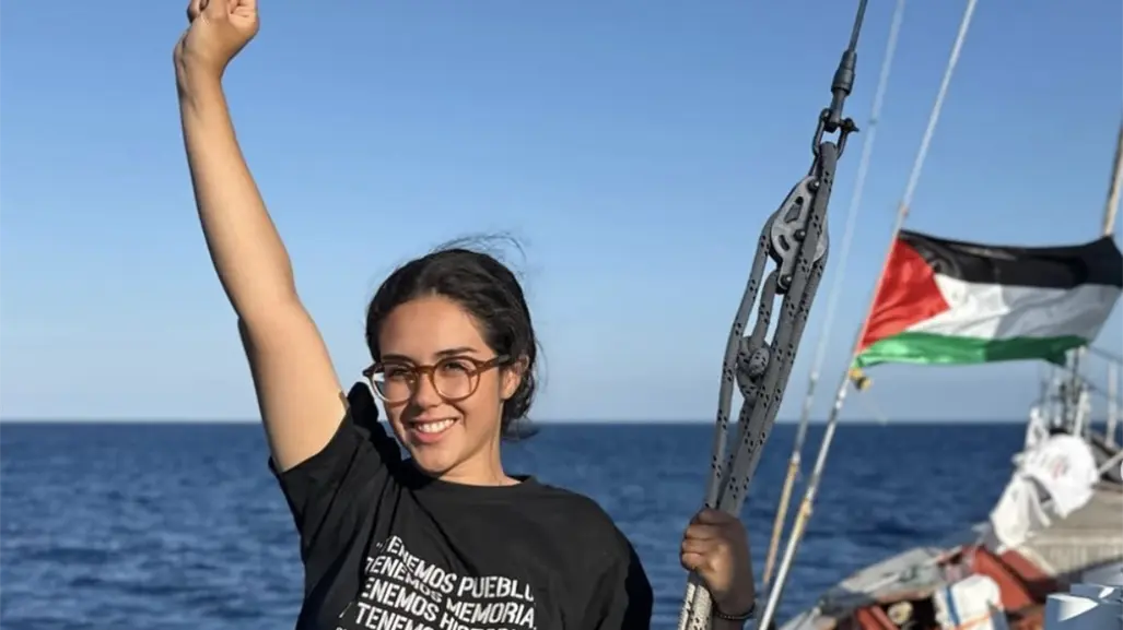 ¿Quién es Arlín Medrano, alumna de la UNAM y parte de la Flotilla Global Sumud, retenida por Israel?