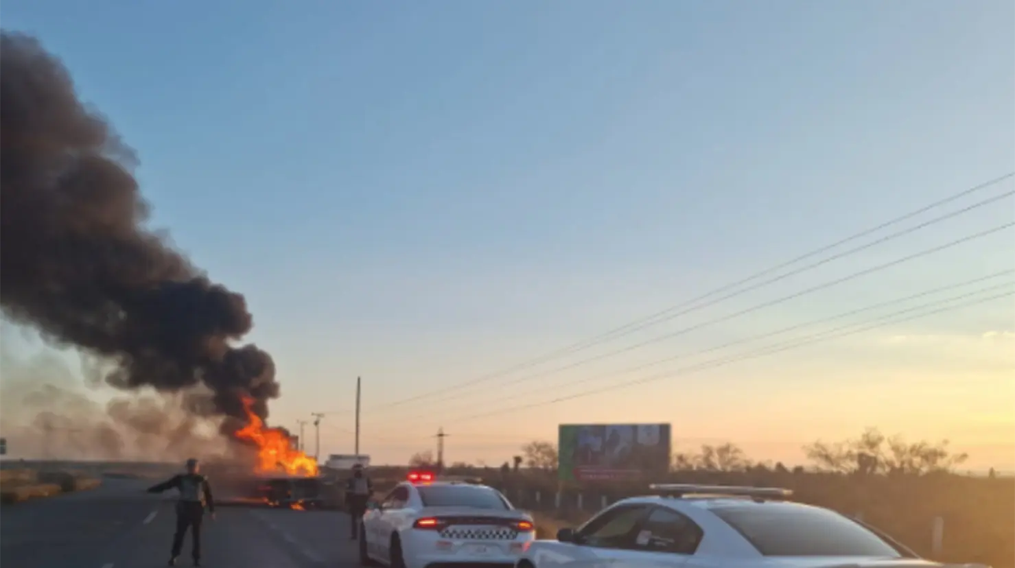 Foto: X/Guardia Nacional Carreteras | Conoce cuáles son los tramos carreteros liberados tras los enfrentamientos en la carretera Durango a Zacatecas.