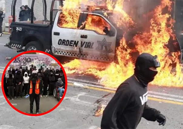 Marcha del 2 de octubre en Toluca: estudiantes de la UAEMéx incendian patrulla y son detenidos, esto es lo que se sabe