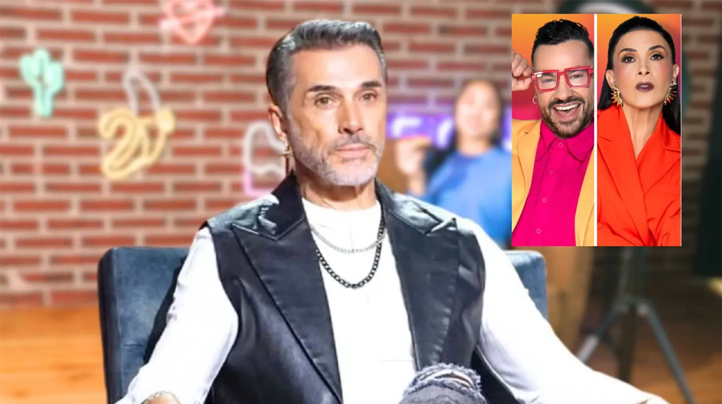 Sergio Mayer cuestionó la razón por la que Dalilah y Shiky llegaron a la final de LCDLFMX 2025. Foto. Especial/Canva.