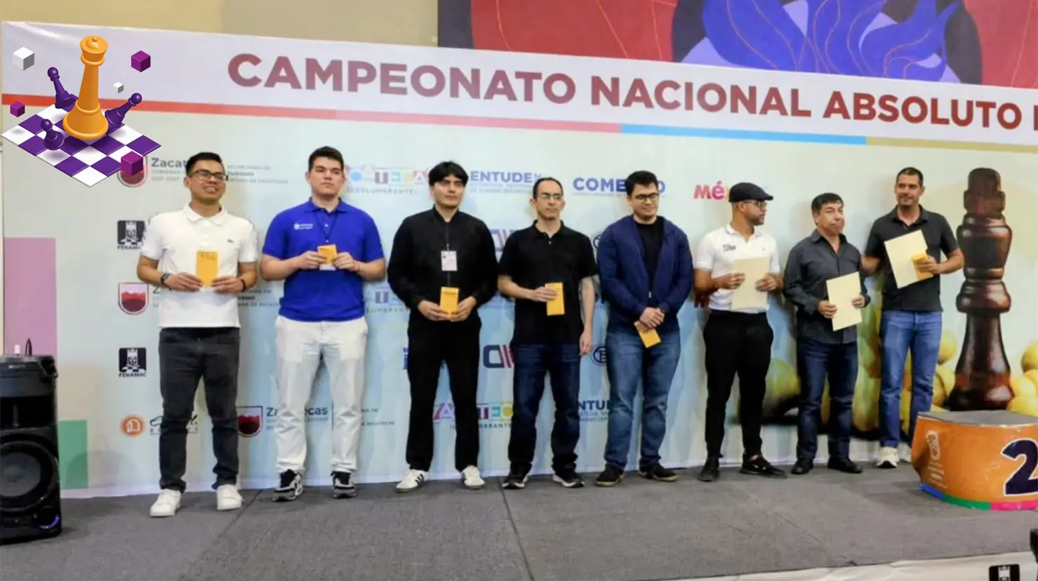 La comunidad ajedrecista de Durango celebra el triunfo nacional de uno de sus integrantes. | Foto: Cortesía.