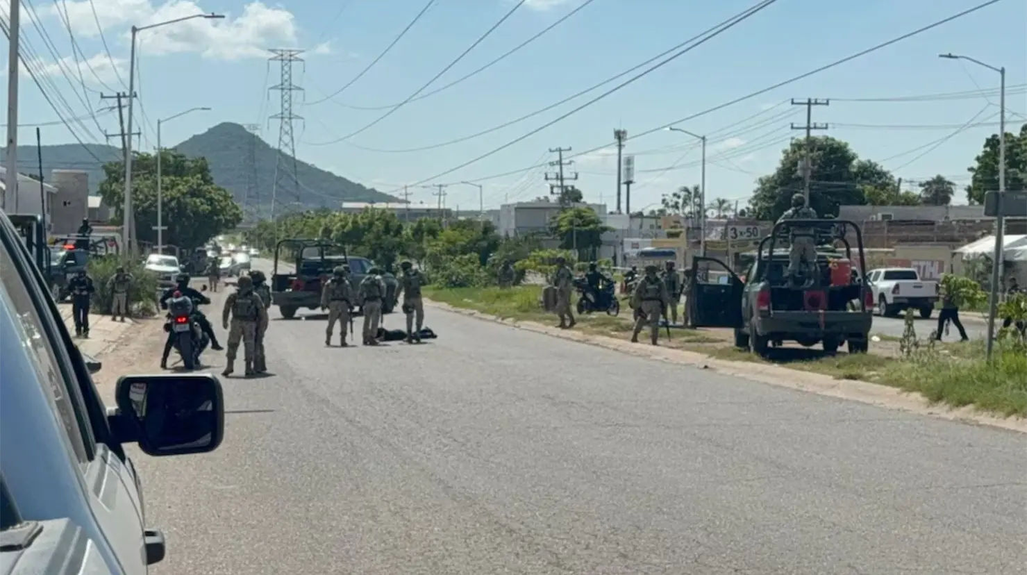 Rescatan a escolta del hijo de Rocha Moya en Culiacán tras secuestro. Foto: X (@HRS4NTOS)