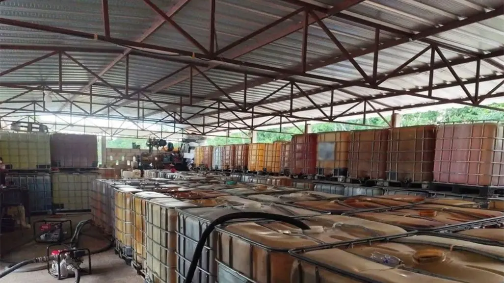 Confirman cateo por huachicol en Seyé, Yucatán: incautan 105 mil litros de diésel