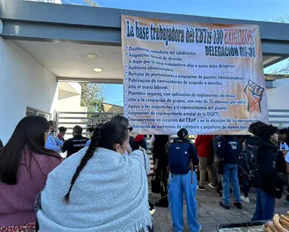 Maestros del CBTis 130 de Durango toman instalaciones y suspenden clases por esta razón