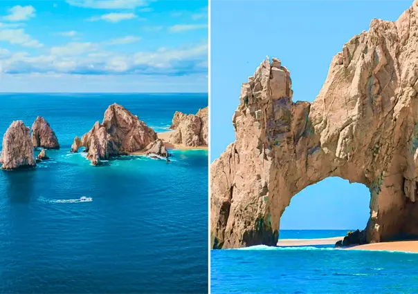 Playa bajo el Arco de Cabo San Lucas reaparece en BCS, ¿hasta cuándo se podrá ver?