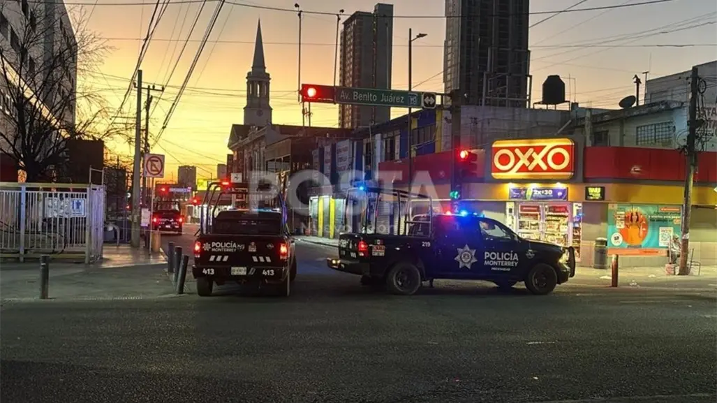 VIDEO | Así fue el ataque armado contra Policía de Monterrey en el centro de la ciudad