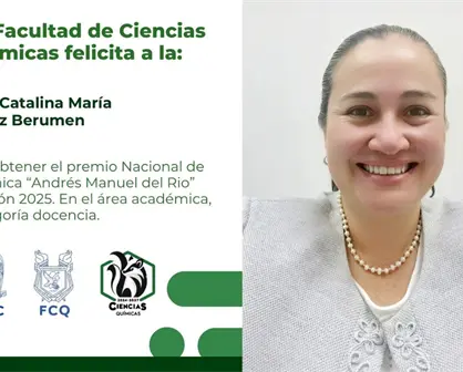 Docente de la UAdeC recibe premio Nacional de Química