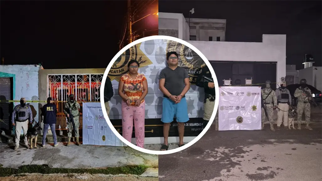 Operativos en Mérida y Kanasín dejan 2 detenidos y decomiso de drogas