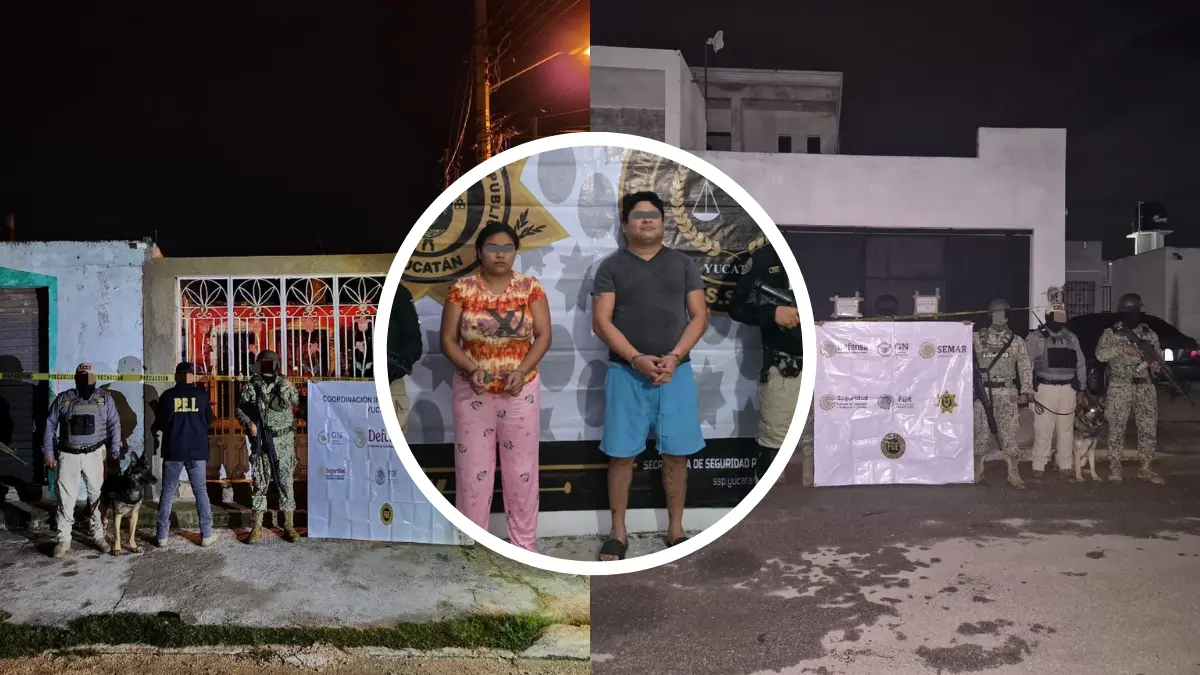 Las autoridades actuaron con órdenes de cateo emitidas por un juez de control Foto: SSP Yucatán