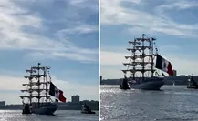 Regresa a México el Buque Cuauhtémoc tras accidente naval en mayo