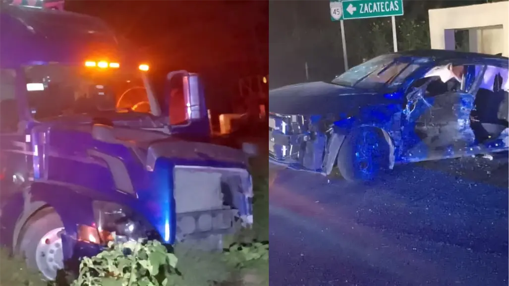 Carretera Durango - Zacatecas: un muerto y 5 lesionados en terrible accidente