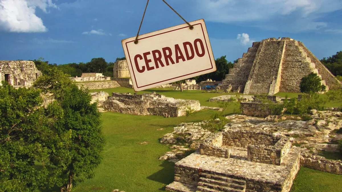 Mayapán cerró el 2023 como la quinta zona arqueológica más visitada de Yucatán Foto: INAH/Canva