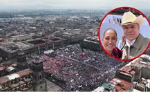 Esteban Villegas acude al Zócalo capitalino a celebrar el primer año de gobierno de Sheinbaum