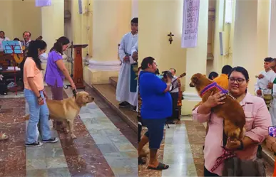 Bendicen a mascotas en San Sebastián durante las fiestas de San Francisco