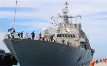 Yucatán recibe en Progreso al buque de combate USS St. Louis de Estados Unidos