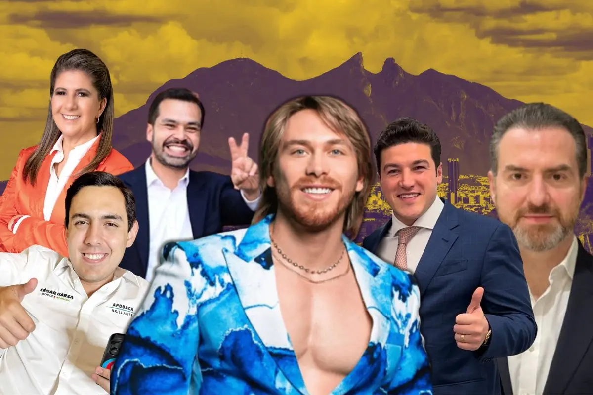 Políticos de Nuevo León, incluido el gobernador Samuel García, se unen al influencer Aldo De Nigris recreando su famoso baile durante la Gran Final LCDF Foto: Canva