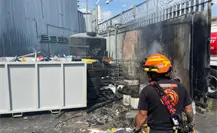 Controlan incendio en empresa de aires acondicionados en Monterrey