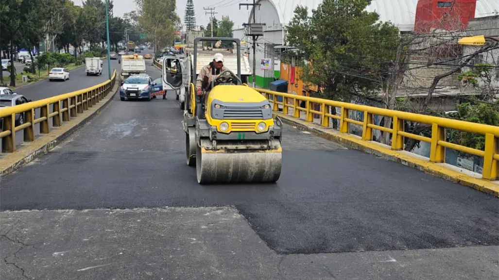 Reabren circulación en puente de Nezahualcóyotl tras 2 días de rehabilitación