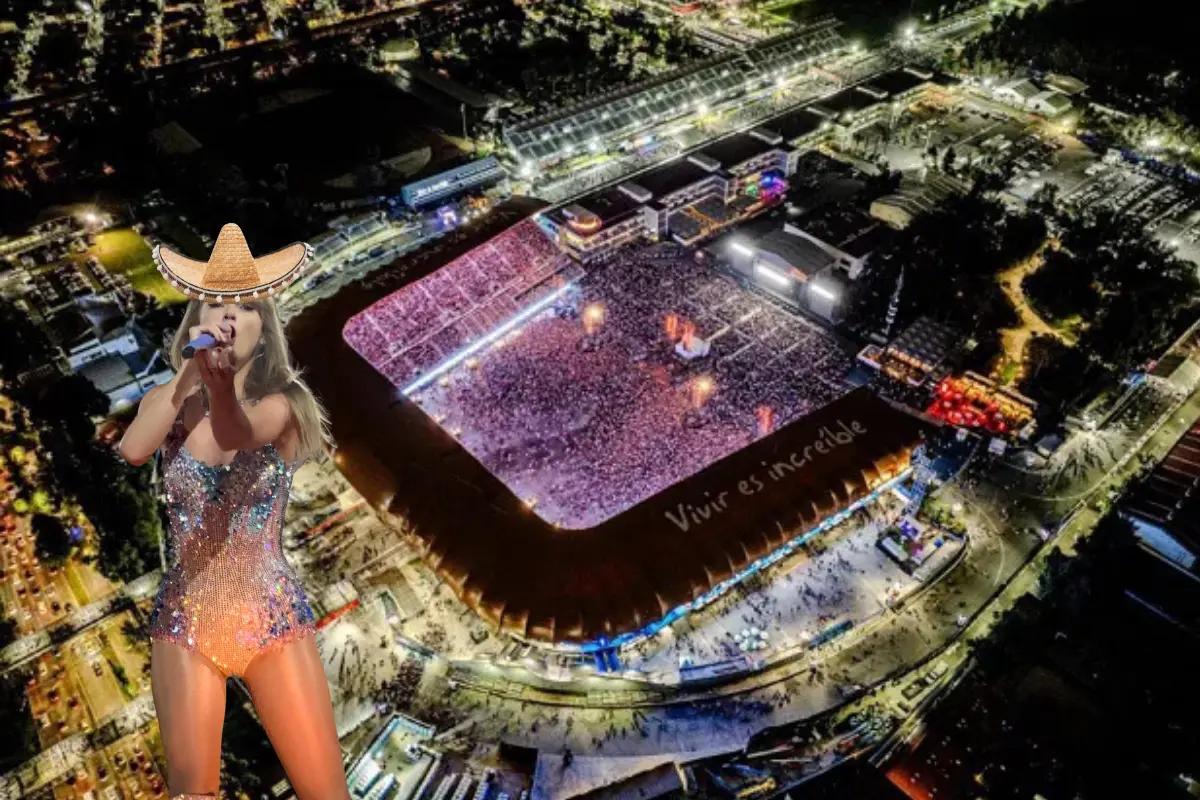 Taylor Swift en Estadio GNP Seguros. Foto: Canva