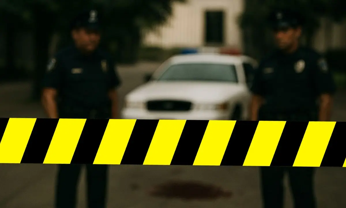 Policías de CDMX en escena del asesinato    Foto: creada con IA