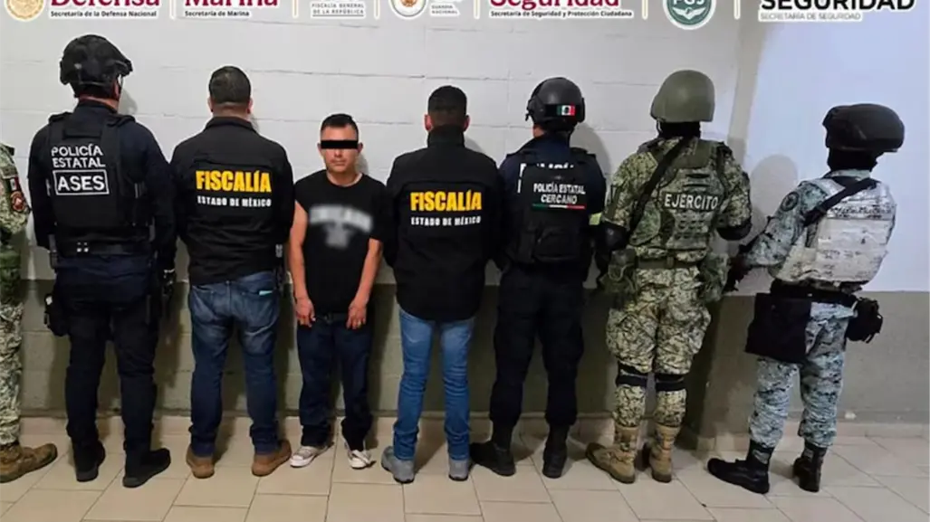 Cae líder criminal durante operativo en un municipio del Edomex