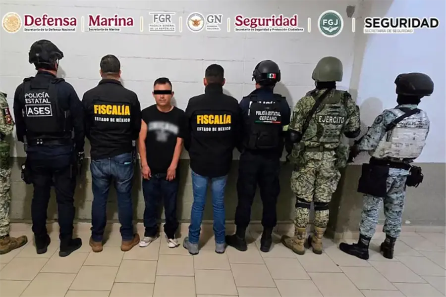 Cae líder criminal durante operativo en un municipio del Edomex