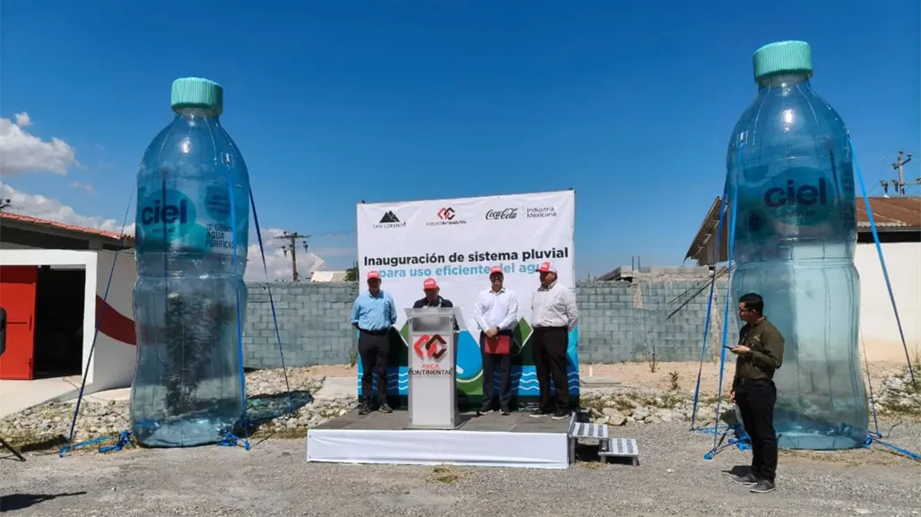 Arca Continental inaugura cisterna comunitaria en Cañón de San Lorenzo en Saltillo