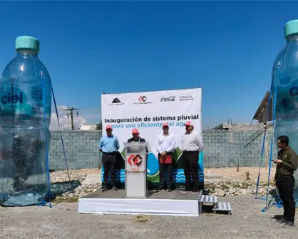 Arca Continental inaugura cisterna comunitaria en Cañón de San Lorenzo en Saltillo