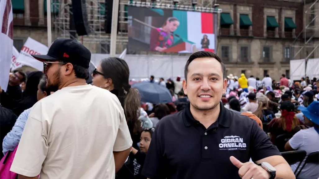 Gibran Ornelas representa a Nuevo León en el Primer Informe de Claudia Sheinbaum