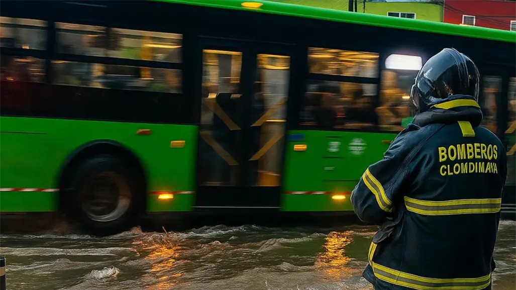VIDEO | Inundaciones en Calzada de Tlalpan; alerta en 8 zonas