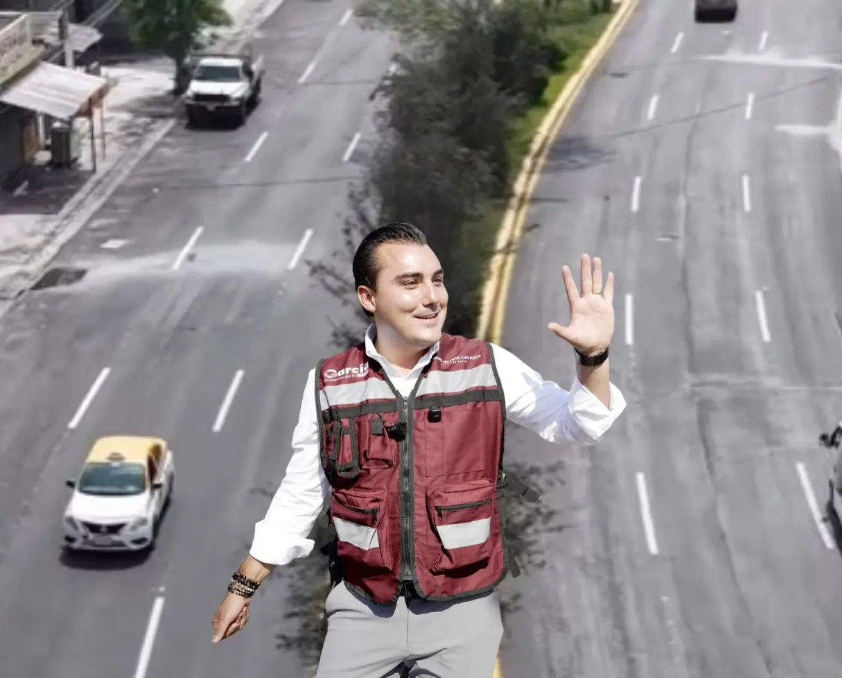 Con la entrega de la avenida Titanio y la avenida del Hospital, Manuel Guerra Cavazos reafirma su compromiso con los ciudadanos de García. Foto: Canva/Manuel Guerra Cavazos.