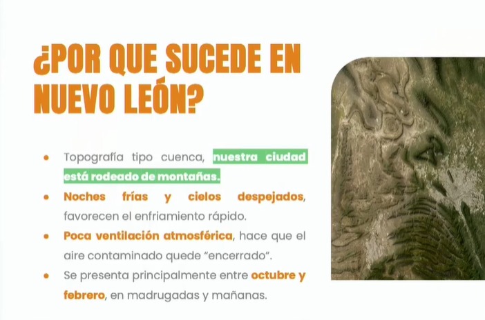 ¿Por qué sucede la inversión térmica en Nuevo León?