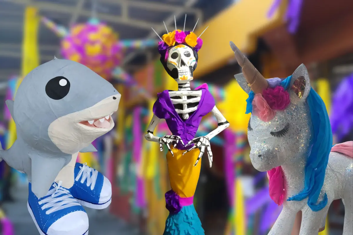 Piñatería Crearte elabora algunas de las piñatas más icónicas de la capital de Tamaulipas. Foto: Victoria Jiménez