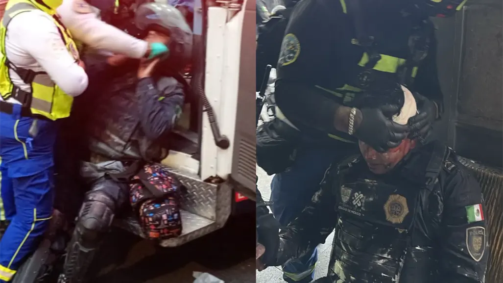 5 policías siguen hospitalizados por lesiones de la marcha del 2 de octubre: SSC