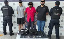 Policías de Guadalupe desmantelan célula criminal con droga y arma hechiza