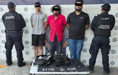 Policías de Guadalupe desmantelan célula criminal con droga y arma hechiza