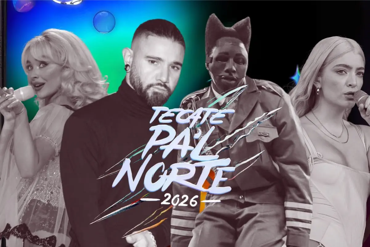 El camino para Tecate Pa´l Norte 2026 acaba de comenzar. FOTO: CANVA/IG: @tecatepalnorte, @sabrinacarpenter,@skrillex, @justjared