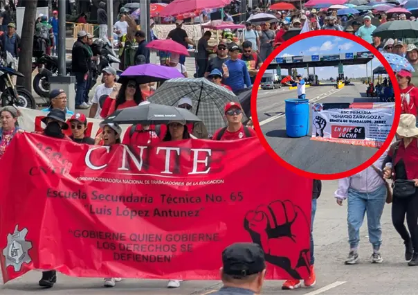 CNTE amenaza con megamarcha y bloqueos este miércoles en Edomex: conoce rutas afectadas hacia CDMX