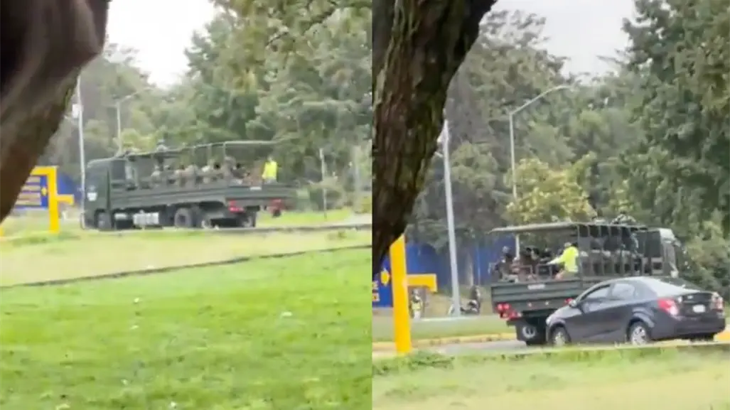VIDEO | Camión del Ejército es visto en Ciudad Universitaria de la UNAM; esto dijo la institución