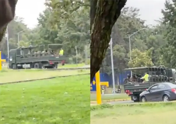 VIDEO | Camión del Ejército es visto en Ciudad Universitaria de la UNAM; esto dijo la institución