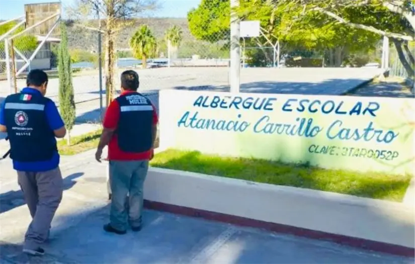 Los refugios están abiertos para quienes necesiten protección ante las lluvias intensas. Foto: Ayuntamiento de Los Cabos