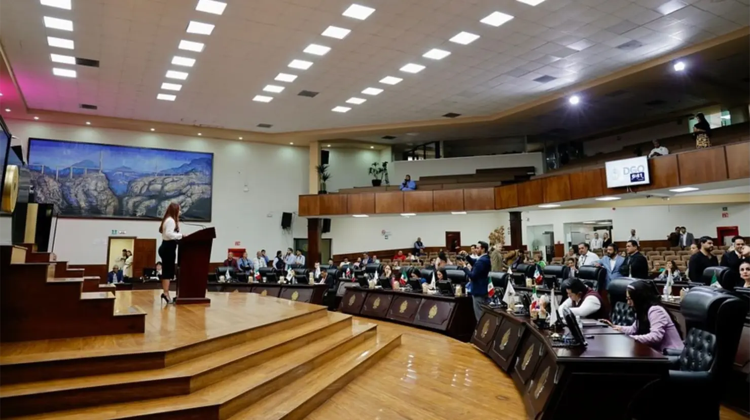 Este día se presentaron tres propuestas de Ley Nicole en el Congreso de Durango. | Foto: Facebook Sandra Amaya.