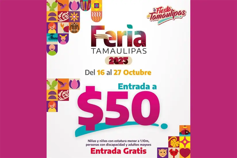 La Feria Tamaulipas es del 16 al 27 de octubre 2025 | Foto: Perla Herrera