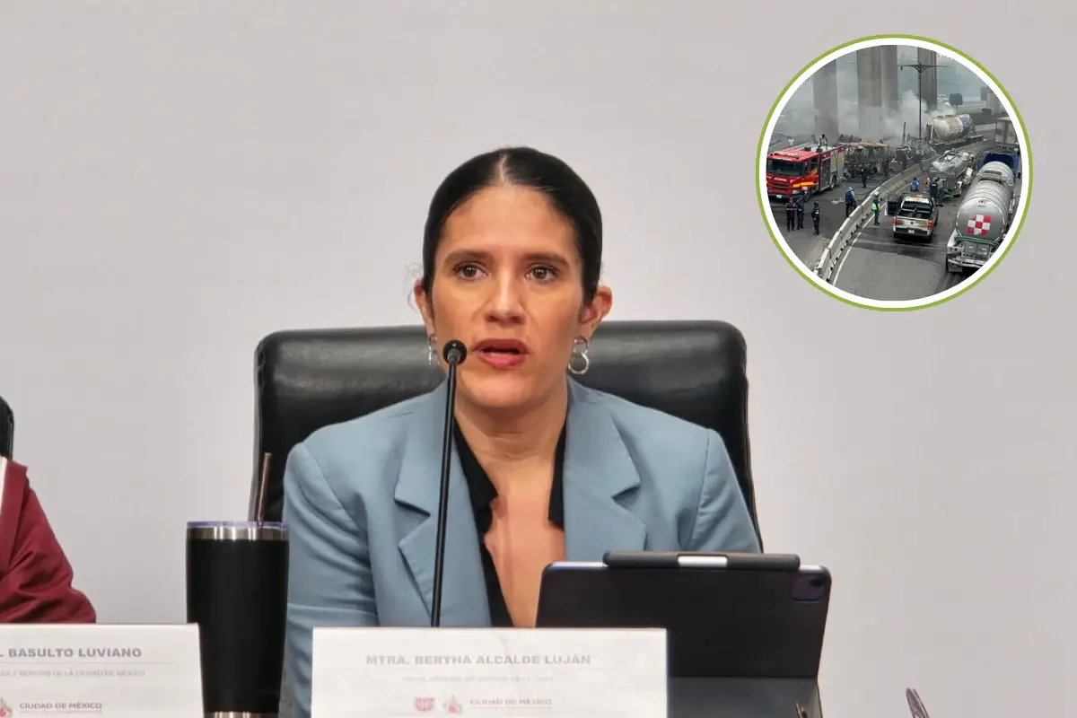 Fiscal de CDMX informando sobre la explosión en Iztapalapa. Foto: Gobierno de CDMX