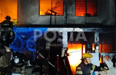 VIDEO | Muere persona en situación de calle tras incendio que arrasó su vivienda en Guadalupe